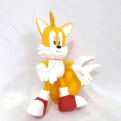 Boneco Tails Articulado Grande Super Size 23cm Sonic World