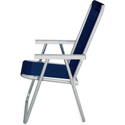 Cadeira Alta Conforto Aluminio Sannet Azul Marinho - Mor