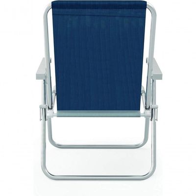 Cadeira Alta Conforto Aluminio Sannet Azul Marinho - Mor