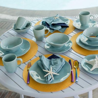 Conjunto De Canecas 04 Peças Ryo Blue Bay 260 Ml Oxford