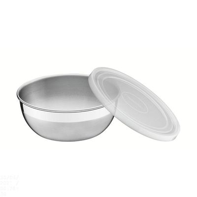 Pote Redondo Tramontina Freezinox Em Aço Inox Com Tampa Plástica 14 Cm 0,8 L Tramontina