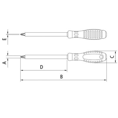 "Chave De Fenda Isolada Iec 60900 Ponta Cruzada 5x150 Mm (3-16x6"") Tramontina Pro Tramontina"