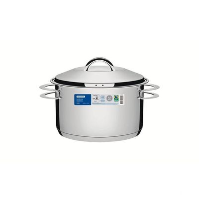 Caçarola Tramontina Solar Funda Em Aço Inox Fundo Triplo Com Tampa E Alças 20 Cm 3,6 L Tramontina