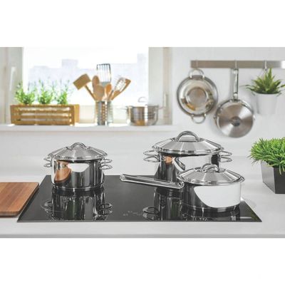Caçarola Tramontina Solar Funda Em Aço Inox Fundo Triplo Com Tampa E Alças 20 Cm 3,6 L Tramontina