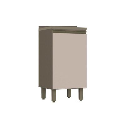 Gabinete De Cozinha Modulado Balcão Connect 1 Porta C/ Tampo Duna/cristal - Henn