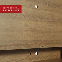 Painel Para Tv Até 60 Polegadas Madesa Alfa Com Prateleiras E Nichos - Rustic Rustic