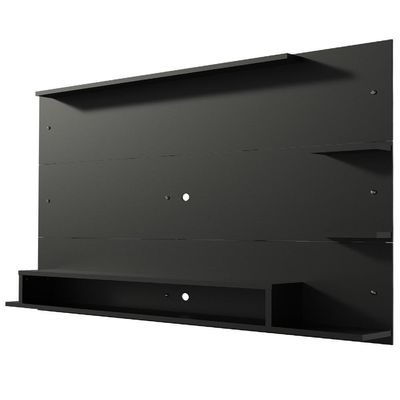 Painel Para Tv Até 60 Polegadas Madesa Alfa Com Prateleiras E Nichos - Preto Preto