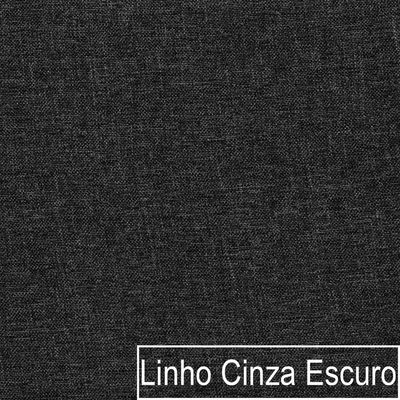Poltrona Decorativa Julia Linho - Doce Sonho Móveis Cor Cinza Escuro