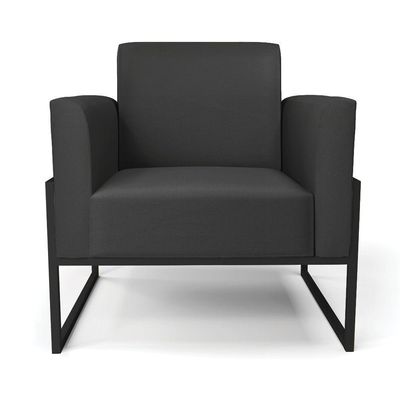Kit 2 Poltronas Base Industrial Alta Preto Marisa Corino D03 - D\'rossi Cor Preto