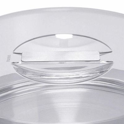 Boleira Com Pedestal Base Inox 33cm Prato Para Bolo Pudim
