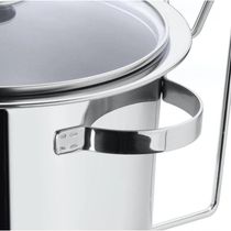 Rechaud Inox Banho Maria Bowl Embutido Buffet 6 Peças 5,8 Litros Alta Qualidade Servir Pratos Quente