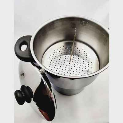 Panela Para Cuscuz Cuscuzeira Fogão De Indução Inox 3 Litros Aparelho De Cuzcuz Com Alças