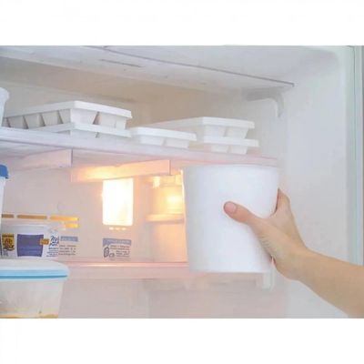 Balde De Gelo Inox Com Pegador Pinça 2,3 Litros Baldinho Container Interno Removível Para Guardar