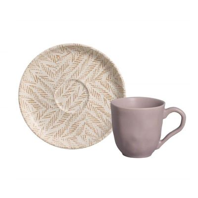 Conjunto De Xícara De Cafezinho Com Pires 06 Peças Bio Luar Porto Brasil