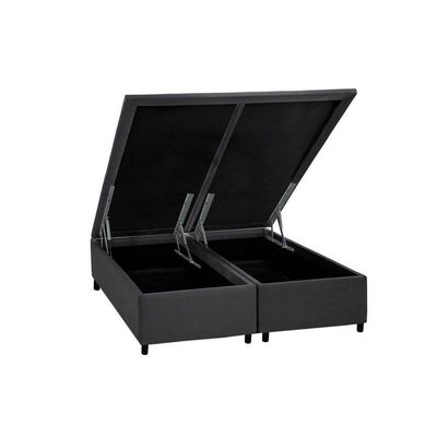 Cama Box Baú King Universal Courano Gray (186x198x35) - Costa Rica