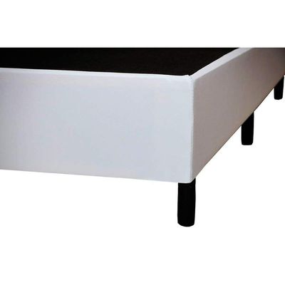 Cama Box Base Solteiro Universal Courano White (96x203x20) - Costa Rica