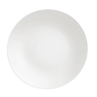 Conjunto De Pratos Raso Leonora 12 Peças Em Porcelana Branca 25 Cm - Tramontina 96010204