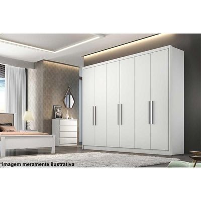 Guarda Roupa Casal 6 Portas E 6 Gavetas Rizon Plus Branco - Novo Horizonte