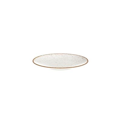 Jogo De Pratos Rústico 12pç Porcelana Sobremesa Com Colheres Laguna Tramontina