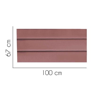 Painel Estofada Argentina 100cm Solteiro Para Cama Box Quarto Suede Rose Gold