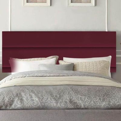 Painel Estofada Argentina 160cm Queen Size Para Cama Box Quarto Suede Bordô