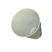 Vaso Balde Metal Enfeite Jardim Joaninha Flor Branco