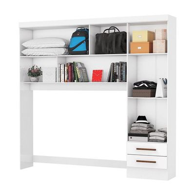 Guarda Roupa Modulado Paris 4 Portas 2 Gavetas Branco