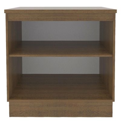 Balcão Madesa Agata 80 cm 2 Portas - Rustic/Cinza