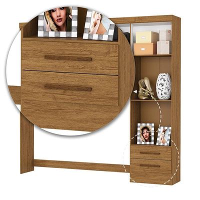Guarda Roupa Modulado Paris 4 Portas 2 Gavetas Freijó
