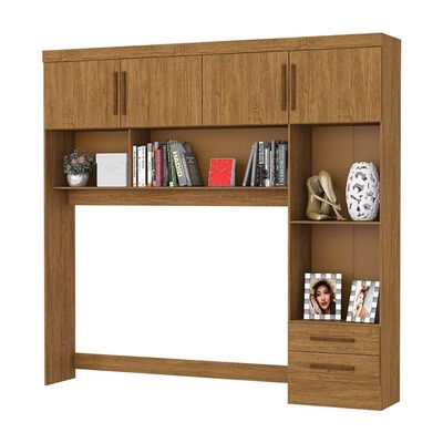 Guarda Roupa Modulado Paris 4 Portas 2 Gavetas Freijó