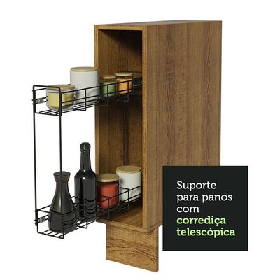 Balcão Porta-temperos Lux, Glamy e Stella 20 X 60cm Rustic