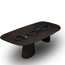 Mesa Organica Flower 160x90cm Em ébano