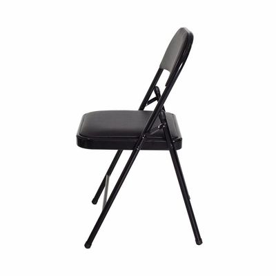 Kit 4 Cadeiras Dobrável De Bar Restaurante De Ferro Aço Assento Almofadado Pé Palito