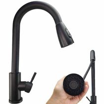 Torneira Gourmet Pull Down Flexivel Cozinha Monocomando Agua Quente Fria Mesa Bancada Pia Limpeza