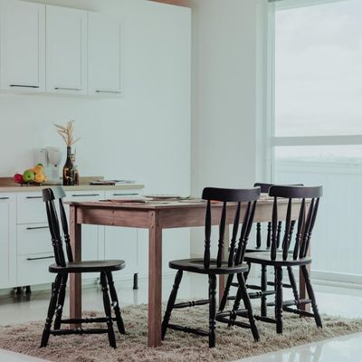 Mesa De Jantar Ditália Com 4 Cadeiras Ja-225 Cor:diamond Diamond