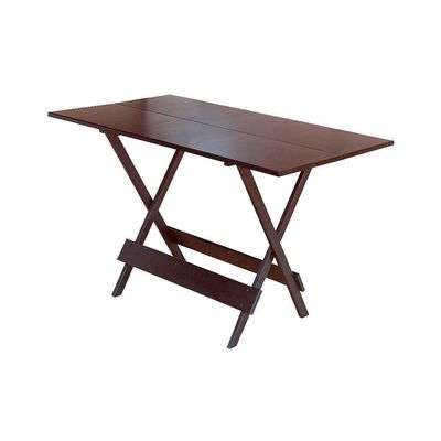 Mesa Para Bar E Café Dobravel De Madeira 1,20x70 - Imbuia - Marrom