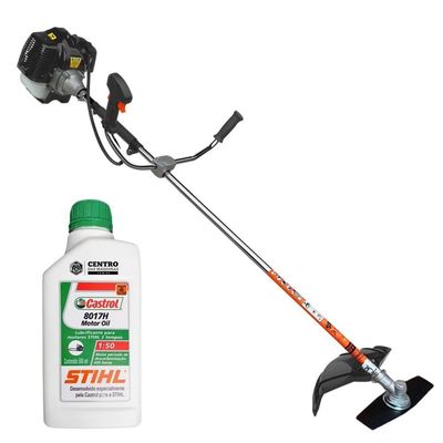 Roçadeira Terra Grh520 52cc Com Lâmina 2 Pontas + óleo Stihl