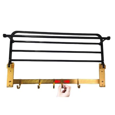 Toalheiro Suporte Varal Roupa Porta Toalha Prateleira Gancho
