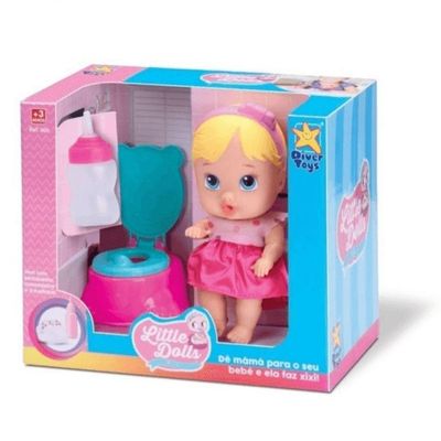 Boneca Little Dolls Faz Xixi - Divertoys