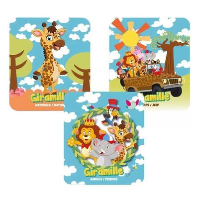 Puzzle 2 Em 1 Giramille Vogais E Número Bilingue 60 Peças - Pais E Filhos