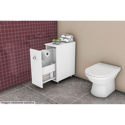 Gabinete Lavanderia Balcão Multiuso Bcm116 C- 1 Gaveta Branco - Movelbento