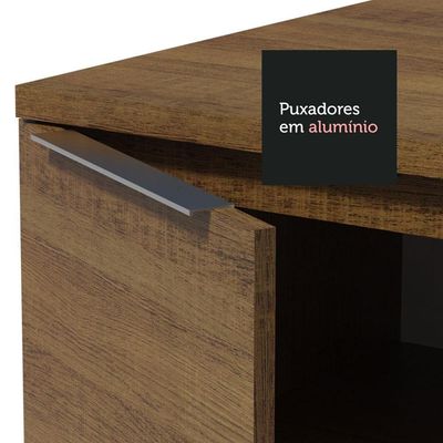 Balcão Gabinete De Pia 120 Cm 1 Portas E 2 Gavetas (com Tampo) Rustic Stella Madesa Rustic