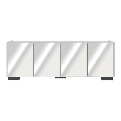 Rack Tv Até 50 Polegadas Com Espelhos Mp1083 Branco preto