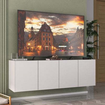 Rack Para Tv Até 50 Polegadas Com Suspenso Mp1070 Branco Branco