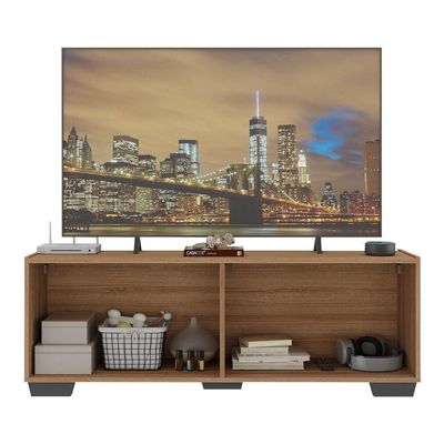 Rack Para Tv Até 50 Polegadas Com Mp1072 Rustic preto