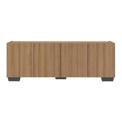 Rack Para Tv Até 50 Polegadas Com Mp1072 Rustic preto