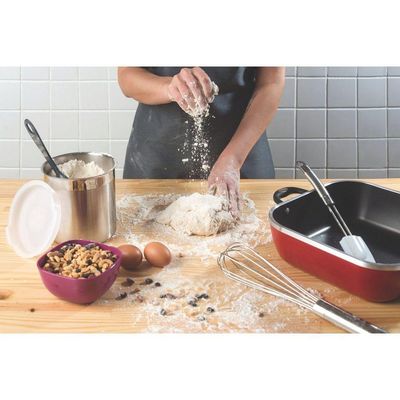 Pote Tramontina Cucina Em Aço Inox Para Mantimentos Com Tampa Plástica 14 Cm 2,3 L Tramontina
