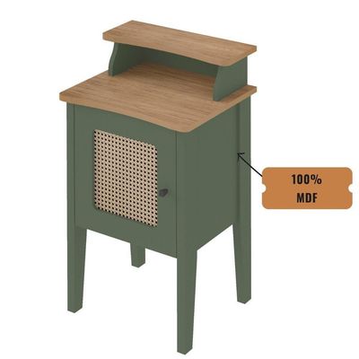 Mesa De Canto E Cabeceira Mesinha De Apoio Charlotte Menta / Carvalho