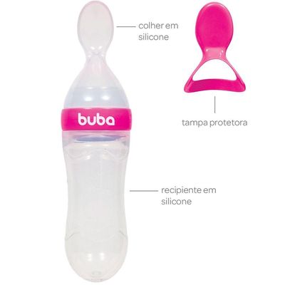 Colher Dosadora Em Silicone - Buba Magenta 5989