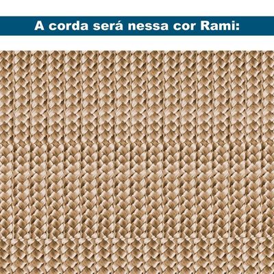 Banco Los Ozki 161 Cm Madeira Eucalipto Cedro Tecido 434C Corda Redonda Rami